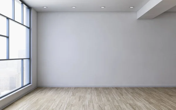 modern parlak iç mekan 3D resimleme