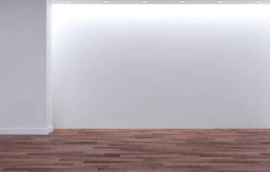 modern parlak iç mekan 3D resimleme