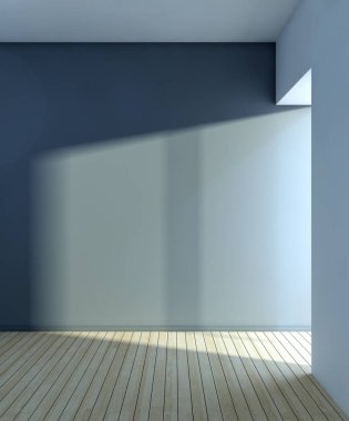 modern parlak iç mekan 3D resimleme