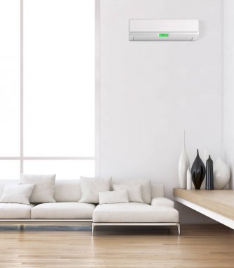 modern parlak iç mekan 3D resimleme