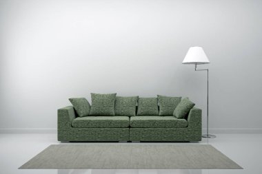 modern parlak iç mekan 3D resimleme