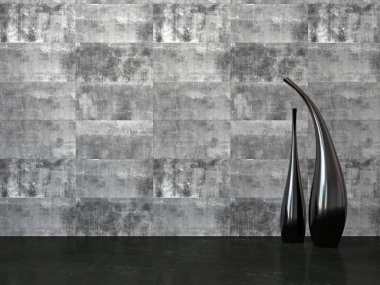 modern parlak iç mekan 3D resimleme