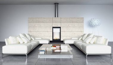 modern parlak iç mekan 3D resimleme