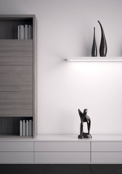 современные яркие интерьеры 3D рендеринг иллюстрации