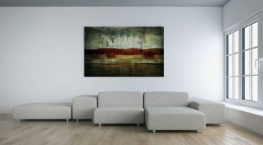 modern parlak iç mekan 3D resimleme