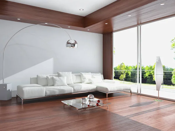 Modern helder interieur 3d rendering illustratie — Stockfoto