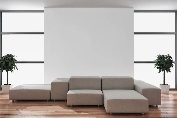 Modern helder interieur 3d rendering illustratie — Stockfoto