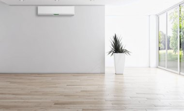 modern parlak iç mekan 3D resimleme