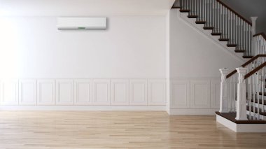 modern parlak iç mekan 3D resimleme