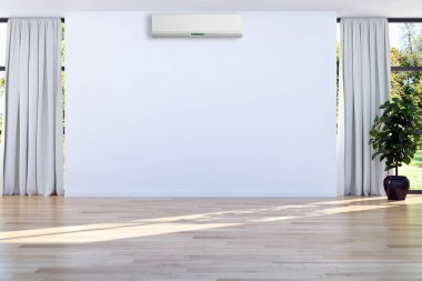 modern parlak iç mekan 3D resimleme