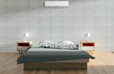 modern parlak iç mekan 3D resimleme