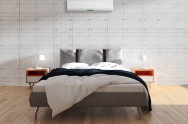 modern parlak iç mekan 3D resimleme