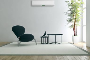 modern parlak iç mekan 3D resimleme