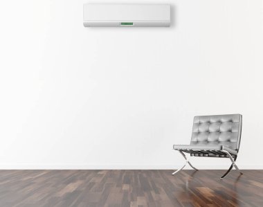 modern parlak iç mekan 3D resimleme