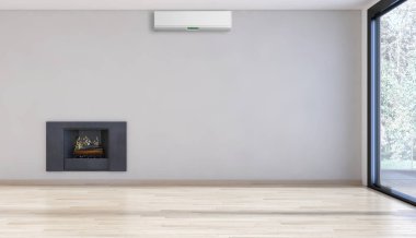 modern parlak iç mekan 3D resimleme