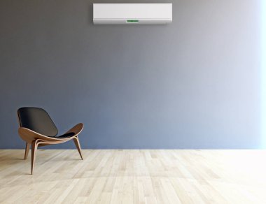 modern parlak iç mekan 3D resimleme