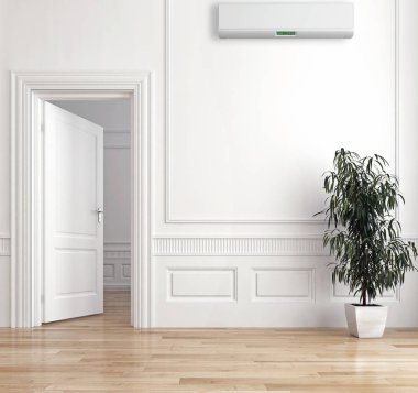 modern parlak iç mekan 3D resimleme