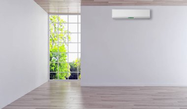 modern parlak iç mekan 3D resimleme