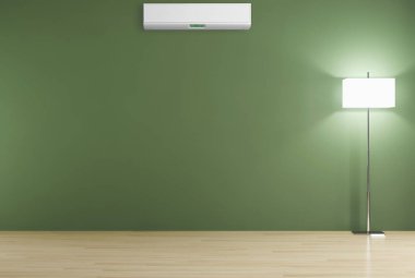 modern parlak iç mekan 3D resimleme