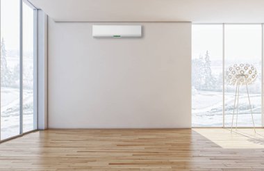 modern parlak iç mekan 3D resimleme