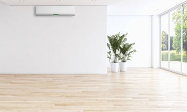 modern parlak iç mekan 3D resimleme