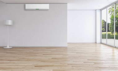 modern parlak iç mekan 3D resimleme