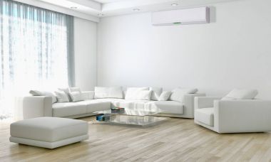 modern parlak iç mekan 3D resimleme