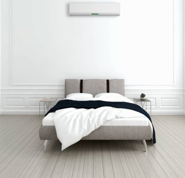 modern parlak iç mekan 3D resimleme