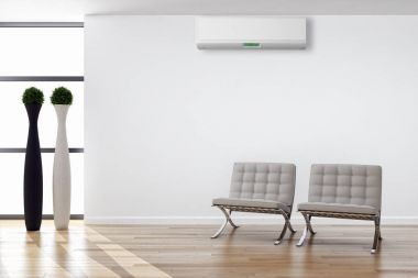 modern parlak iç mekan 3D resimleme