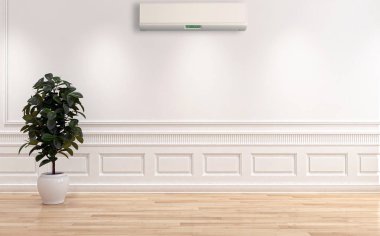 modern parlak iç mekan 3D resimleme