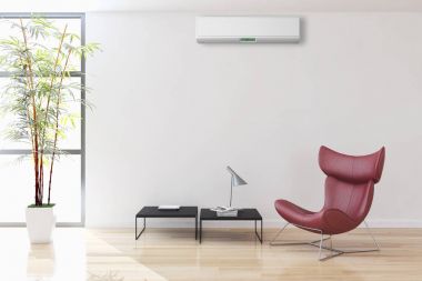 modern parlak iç mekan 3D resimleme