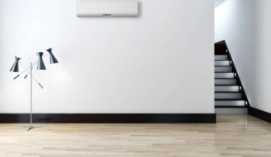 modern parlak iç mekan 3D resimleme