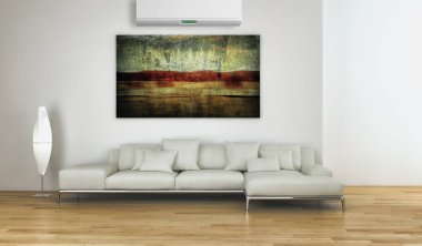 modern parlak iç mekan 3D resimleme