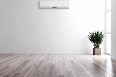 modern parlak iç mekan 3D resimleme