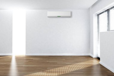 modern parlak iç mekan 3D resimleme