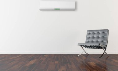 modern parlak iç mekan 3D resimleme