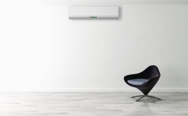 modern parlak iç mekan 3D resimleme