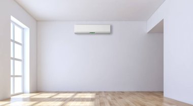 modern parlak iç mekan 3D resimleme