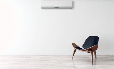 modern parlak iç mekan 3D resimleme