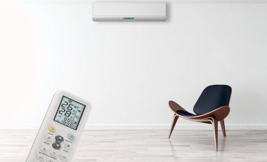 modern parlak iç mekan 3D resimleme