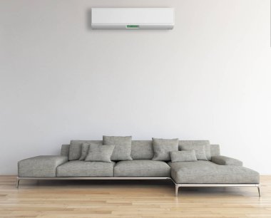 modern parlak iç mekan 3D resimleme