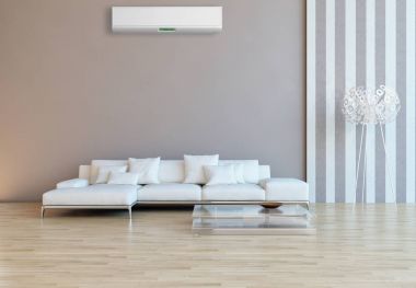 modern parlak iç mekan 3D resimleme