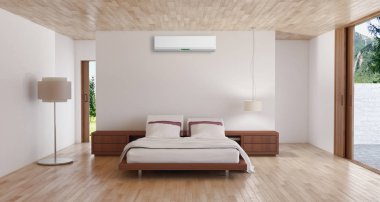 modern parlak iç mekan 3D resimleme