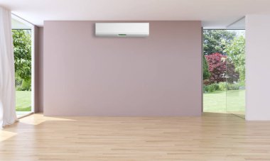 modern parlak iç mekan 3D resimleme