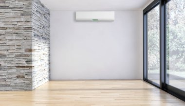 modern parlak iç mekan 3D resimleme