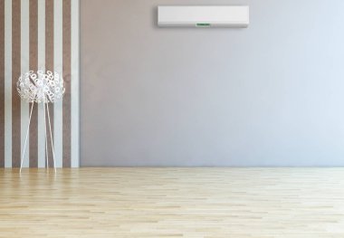 modern parlak iç mekan 3D resimleme