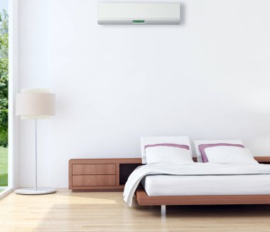 modern parlak iç mekan 3D resimleme