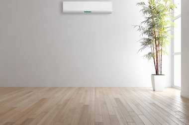 modern parlak iç mekan 3D resimleme