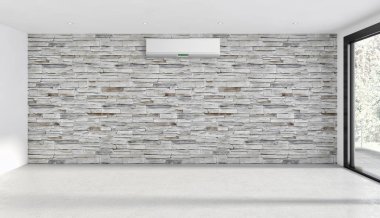 modern parlak iç mekan 3D resimleme