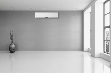 modern parlak iç mekan 3D resimleme